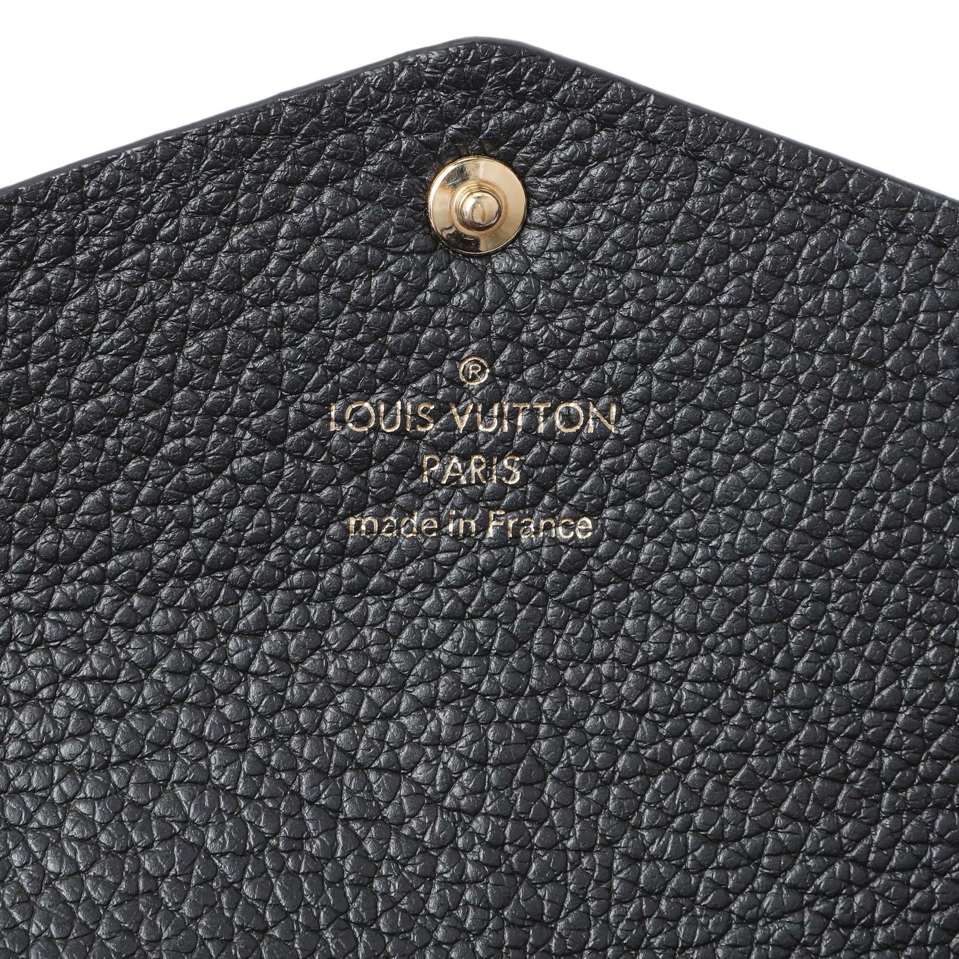 Exclusive Louis Vuitton Black Monogram Empreinte Sarah Wallet — Alternate View 12