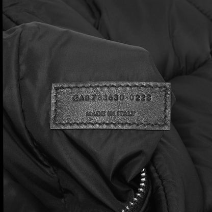 Exclusive Saint Laurent Black Econyl Nylon Lou Puffer Messenger — Alternate View 8