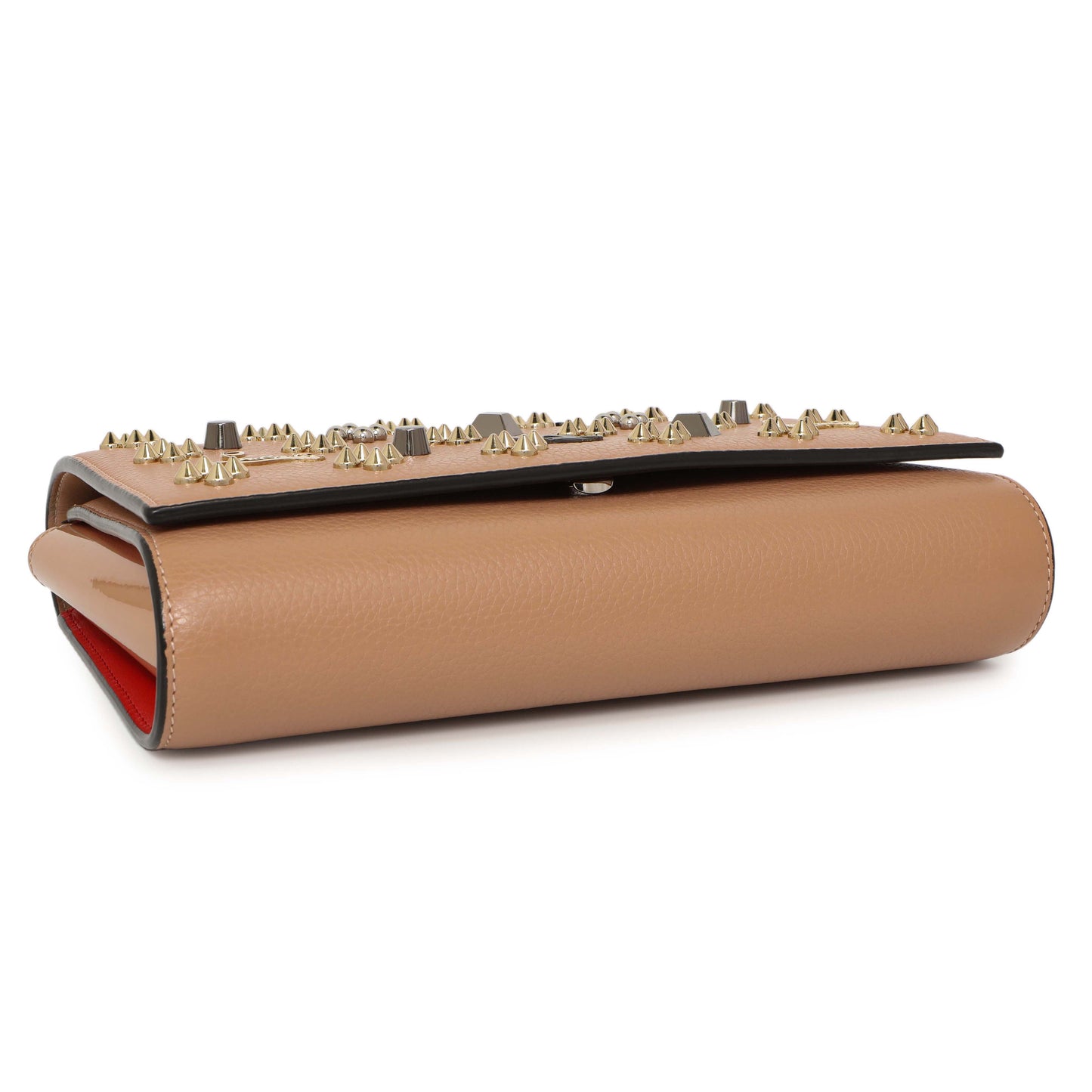 Exclusive Christian Louboutin Beige Loubinthesky Paloma Clutch — Back View