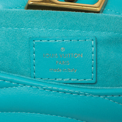 Exclusive Louis Vuitton Malibu Green Calfskin New Wave Chain MM — Lifestyle View