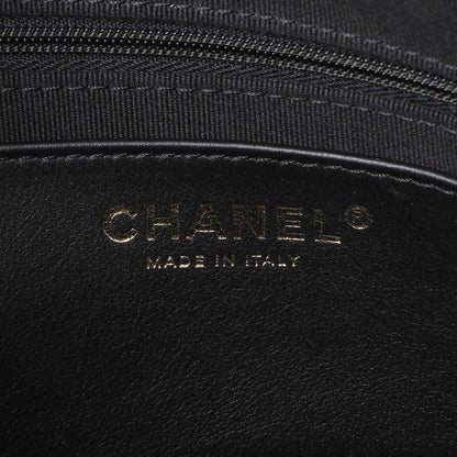 Exclusive Chanel Black Lambskin Mini Bowling Bag — Detail View