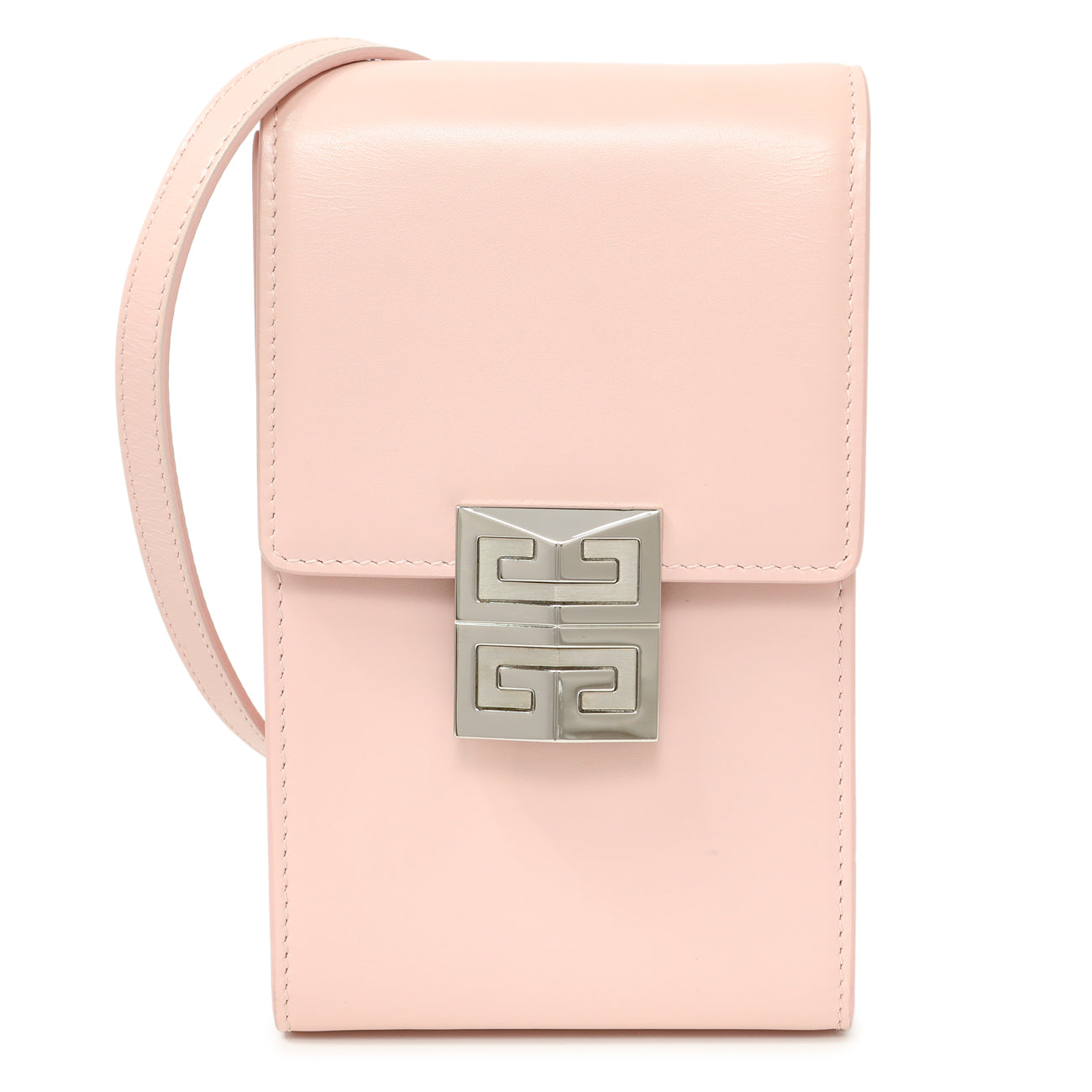 Exclusive Givenchy Pink Box Calfskin Mini Vertical 4G Bag — Front View