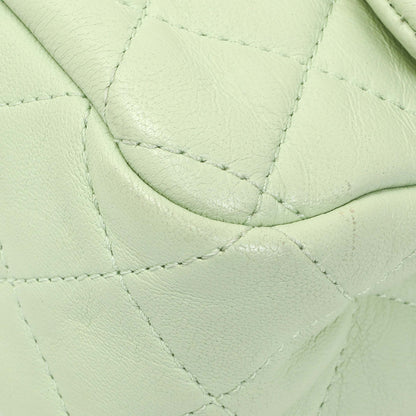 Exclusive Chanel Green Quilted Lambskin Mini Pearl Crush Rectangular Flap — Lifestyle View
