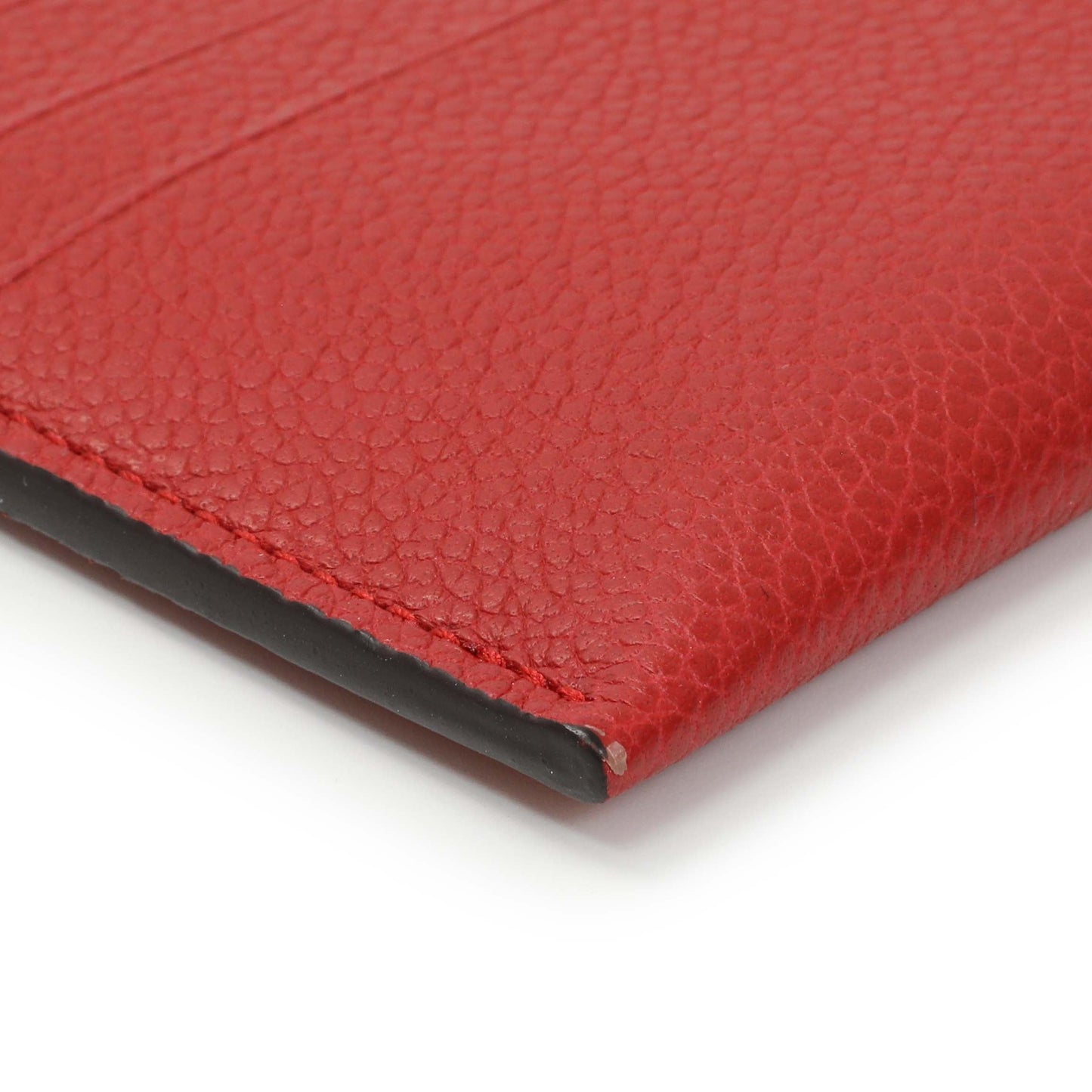 Exclusive Louis Vuitton Red Monogram Empreinte Felicie Pochette — Detail View
