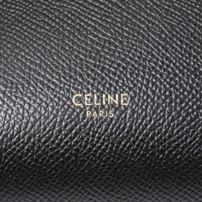 Exclusive Celine Black Grained Calfskin Nano Belt Bag — Detail View