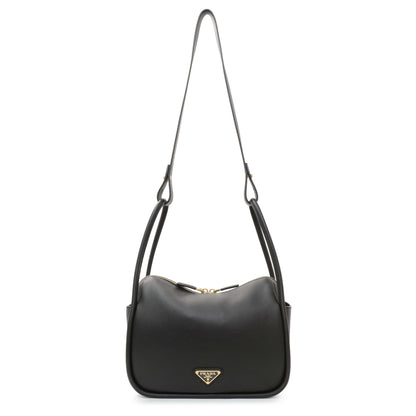 Exclusive Prada Black Calfskin Darling Shoulder Bag — Front View