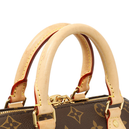 Exclusive Louis Vuitton Monogram Beige Speedy Bandouliere 20 — Detail View