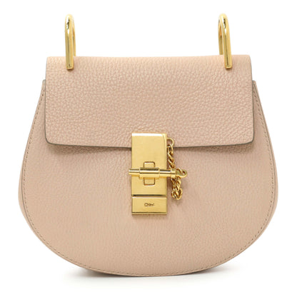 Exclusive Chloe Light Pink Grained Lambskin Mini Drew Shoulder Bag — Side View