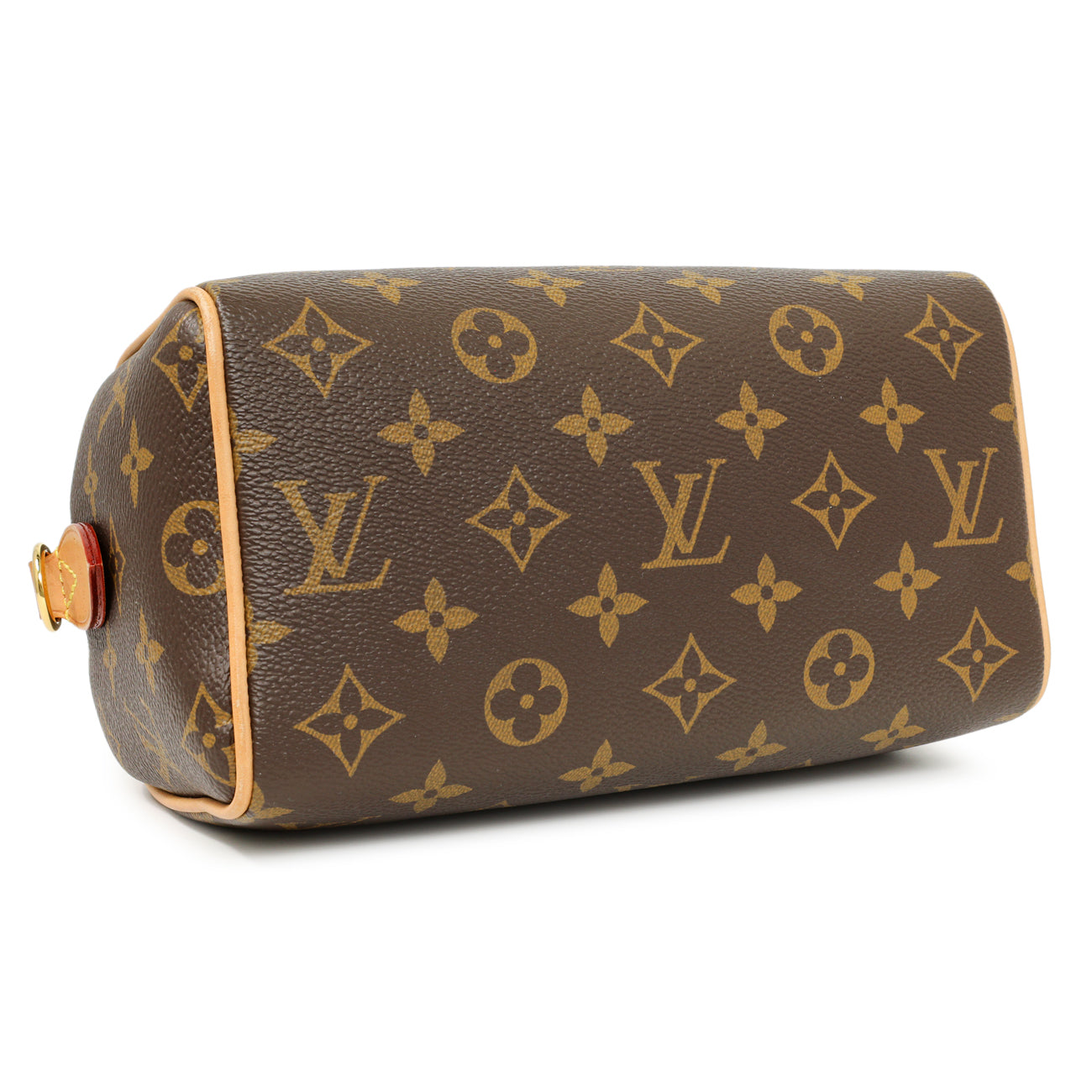 Exclusive Louis Vuitton Monogram Beige Speedy Bandouliere 20 — Back View