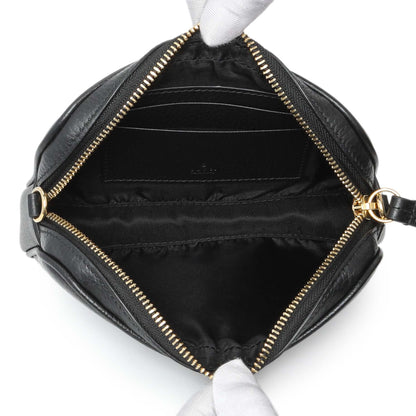 Exclusive Gucci Black Calfskin Super Mini Marmont Shoulder Bag — Top View