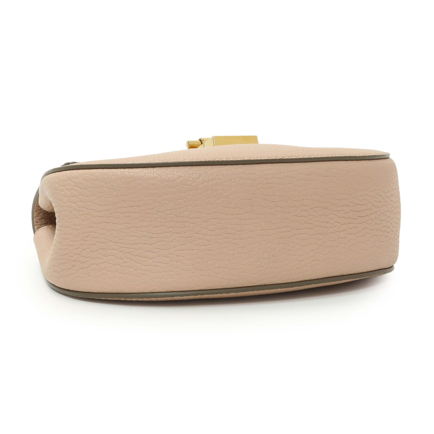 Exclusive Chloe Light Pink Grained Lambskin Mini Drew Shoulder Bag — Top View
