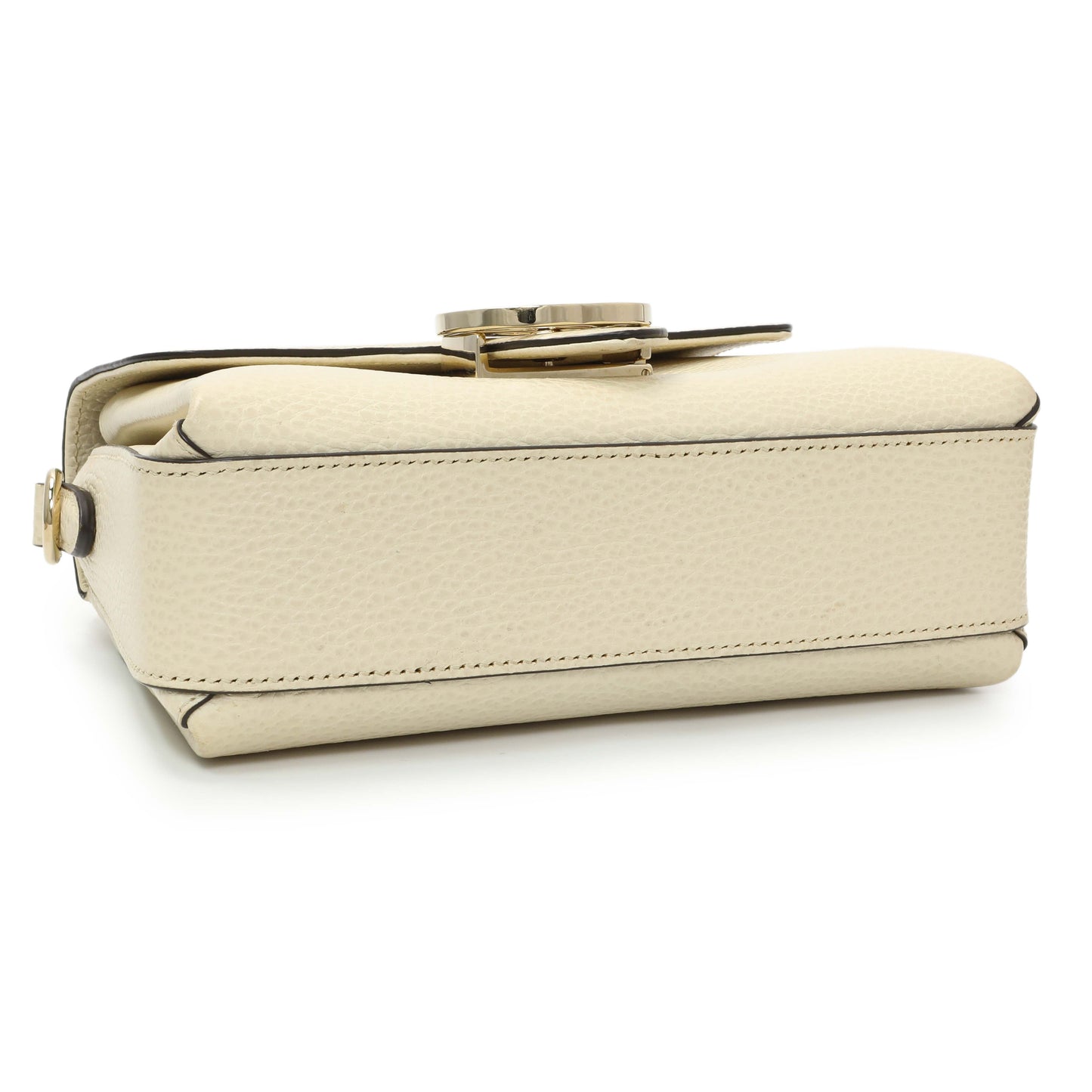 Exclusive Gucci Mystic White Calfskin Interlocking G Crossbody Bag — Back View