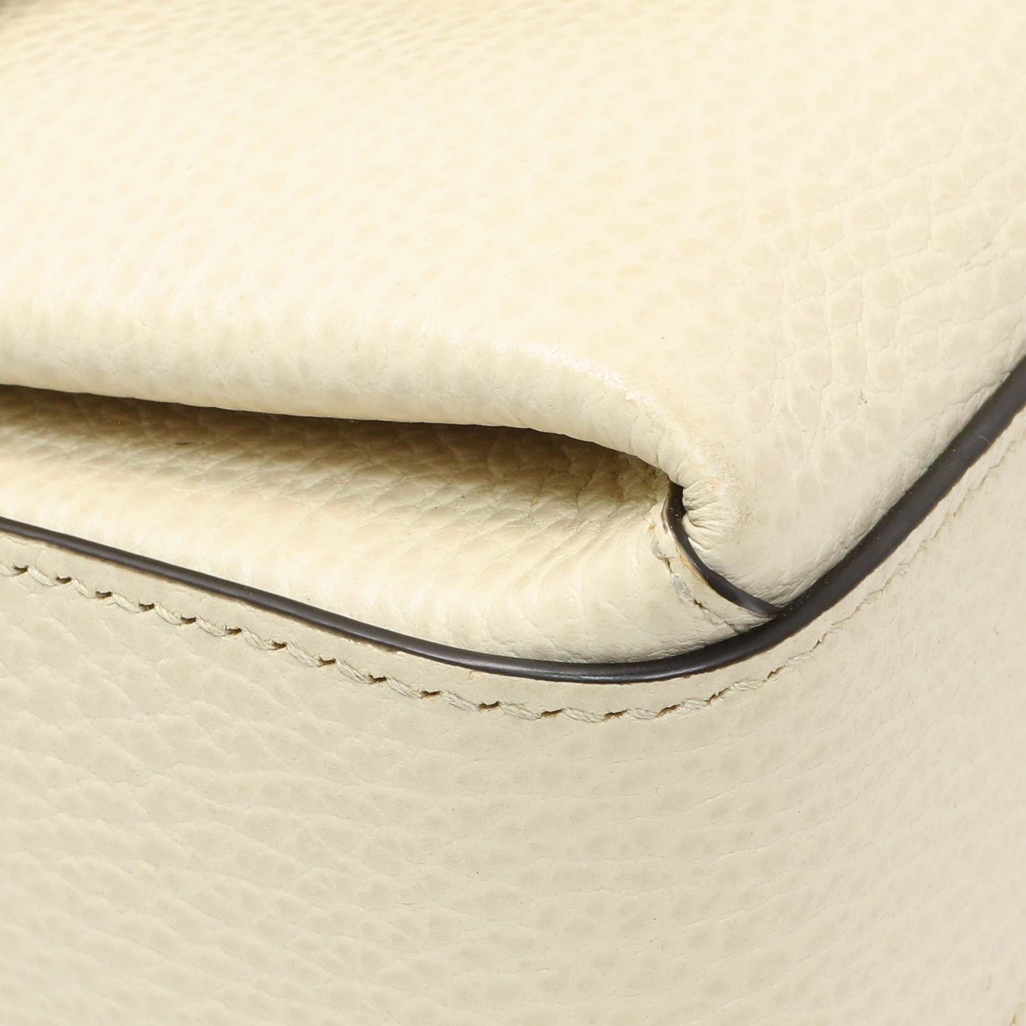 Exclusive Gucci Mystic White Calfskin Interlocking G Crossbody Bag — Top View