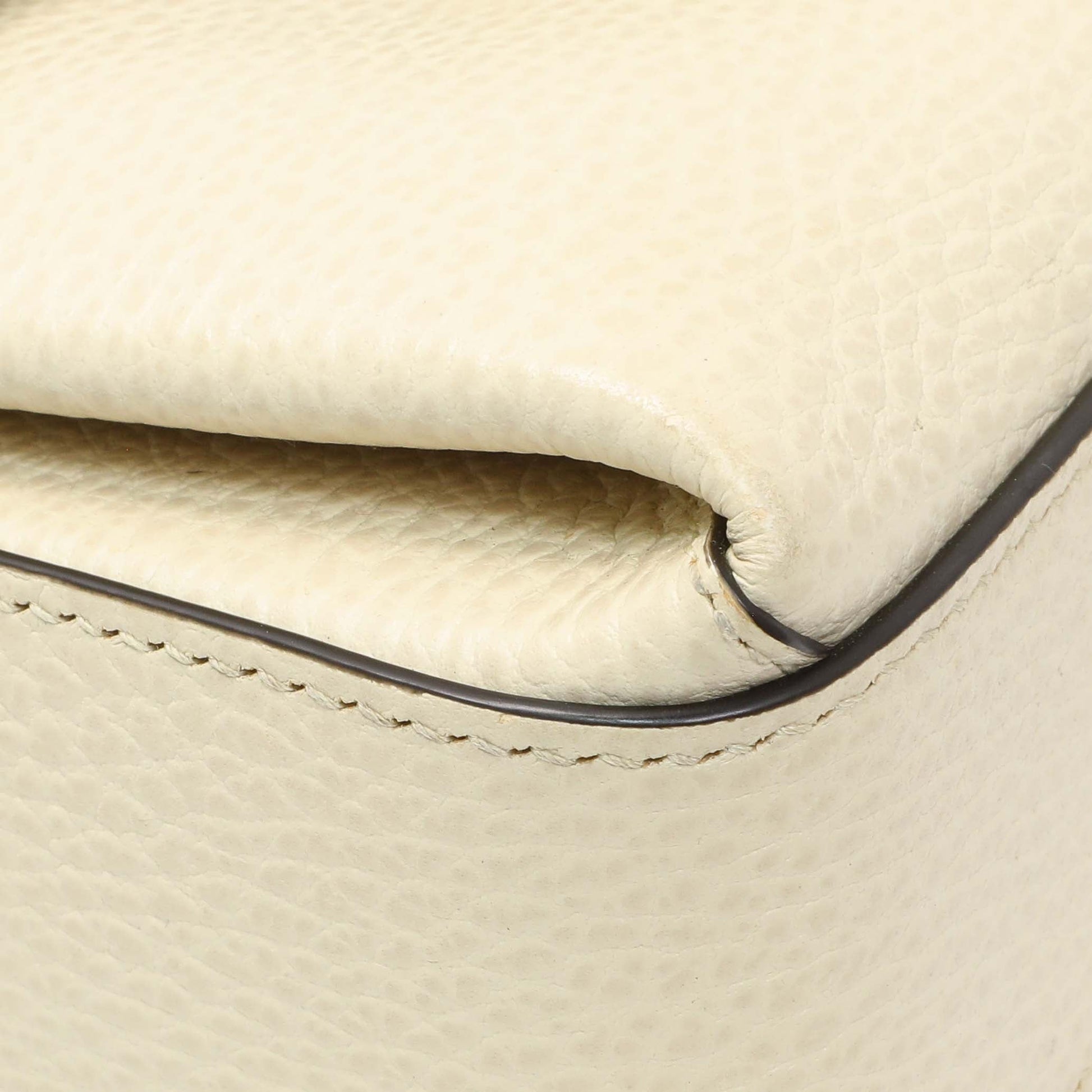 Exclusive Gucci Mystic White Calfskin Interlocking G Crossbody Bag — Top View