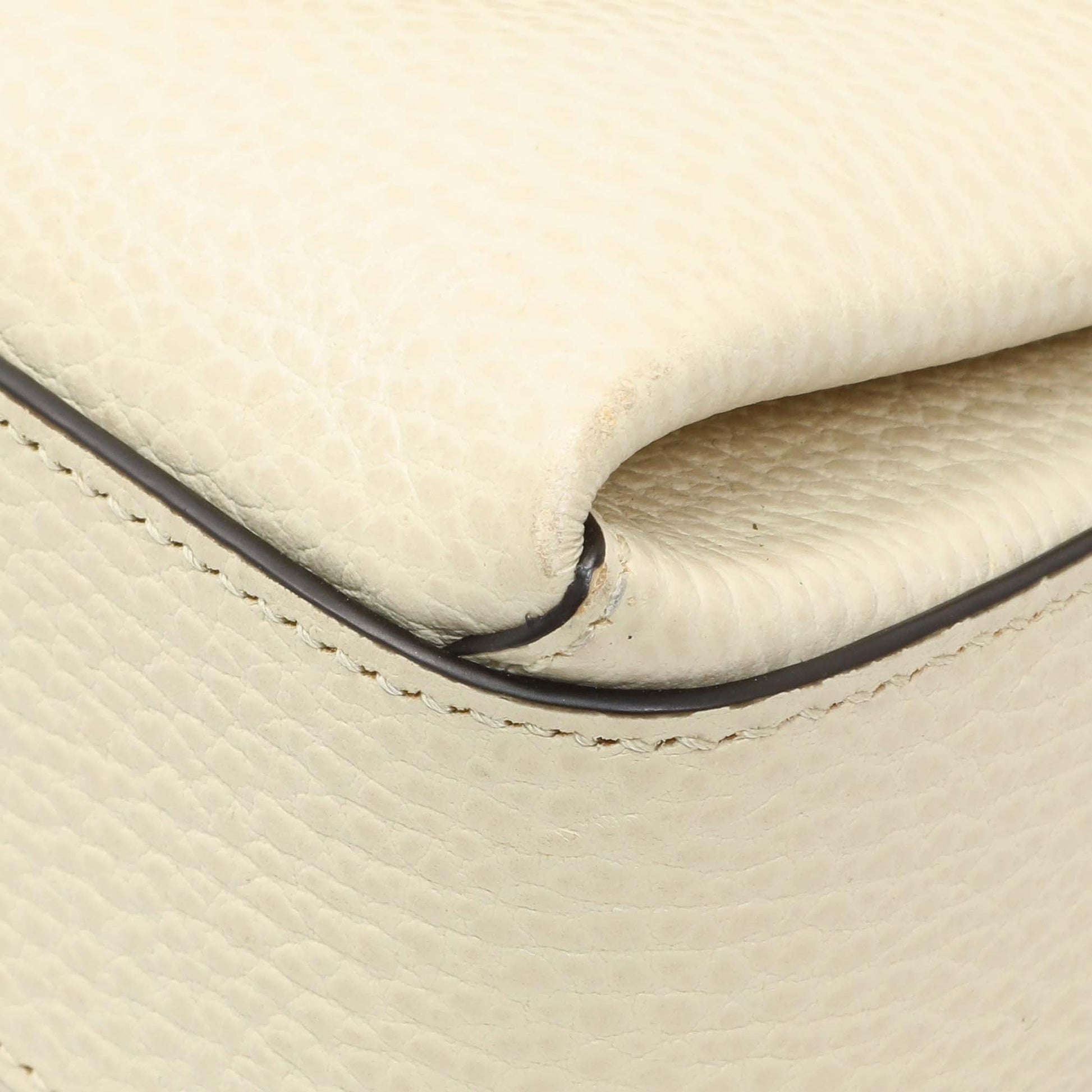 Exclusive Gucci Mystic White Calfskin Interlocking G Crossbody Bag — Detail View