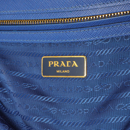 Exclusive Prada Blue Saffiano Small Galleria Double Zip Tote — Alternate View 9