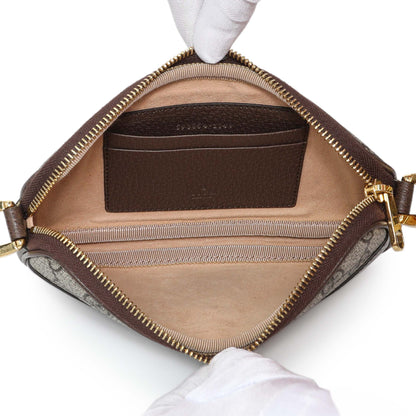 Exclusive Gucci GG Supreme Monogram Web Mini Ophidia GG Bag — Detail View
