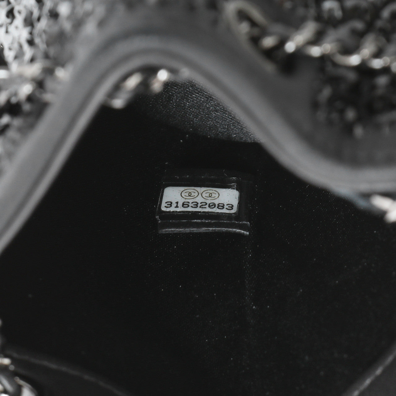 Exclusive Chanel Black Lambskin Strass Mini Bucket Bag — Alternate View 8