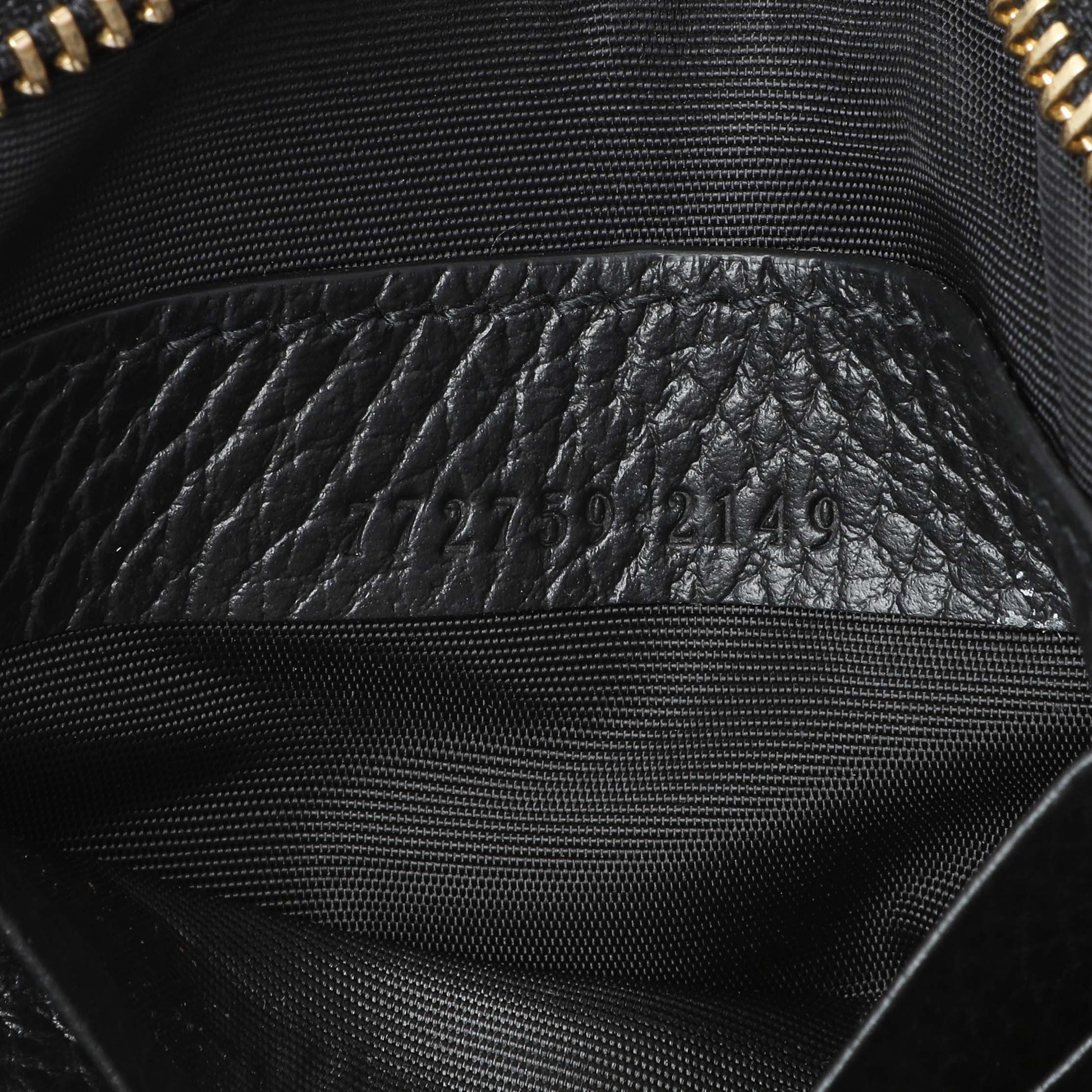Exclusive Gucci Black Calfskin Super Mini Marmont Shoulder Bag — Lifestyle View