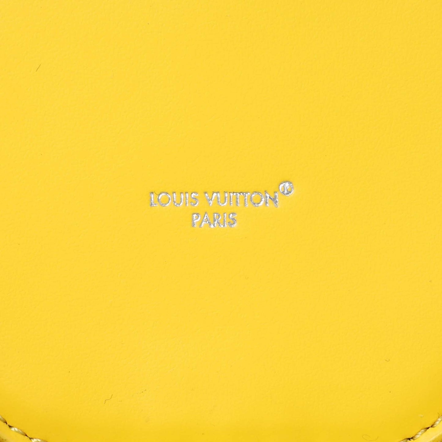Exclusive Louis Vuitton Yellow Monogram Crab Bag Charm — Detail View