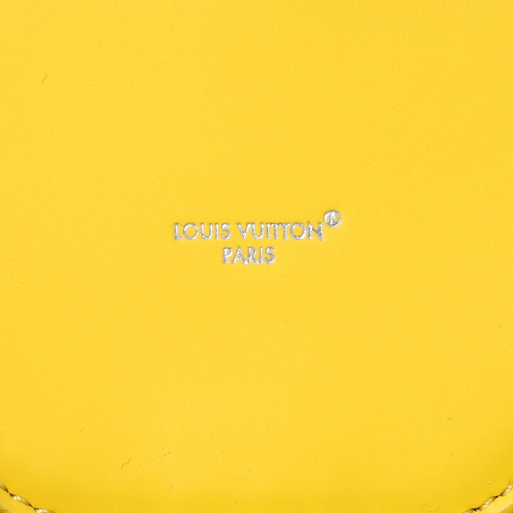 Exclusive Louis Vuitton Yellow Monogram Crab Bag Charm — Detail View