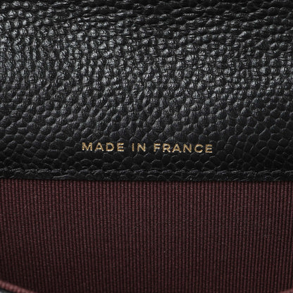 Exclusive Chanel Black Caviar Quilted Flap Card Holder Wallet — Lifestyle View