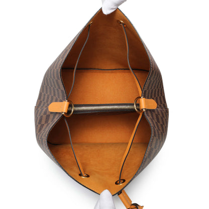 Exclusive Louis Vuitton Safran Damier Ebene Neonoe MM — Top View