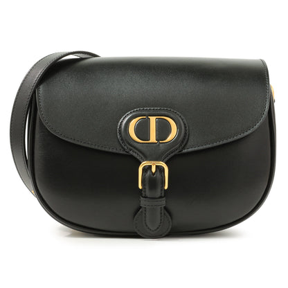Exclusive Christian Dior Black Box Calfskin Medium Bobby Bag — Front View