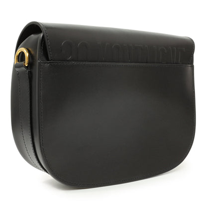 Exclusive Christian Dior Black Box Calfskin Medium Bobby Bag — Side View