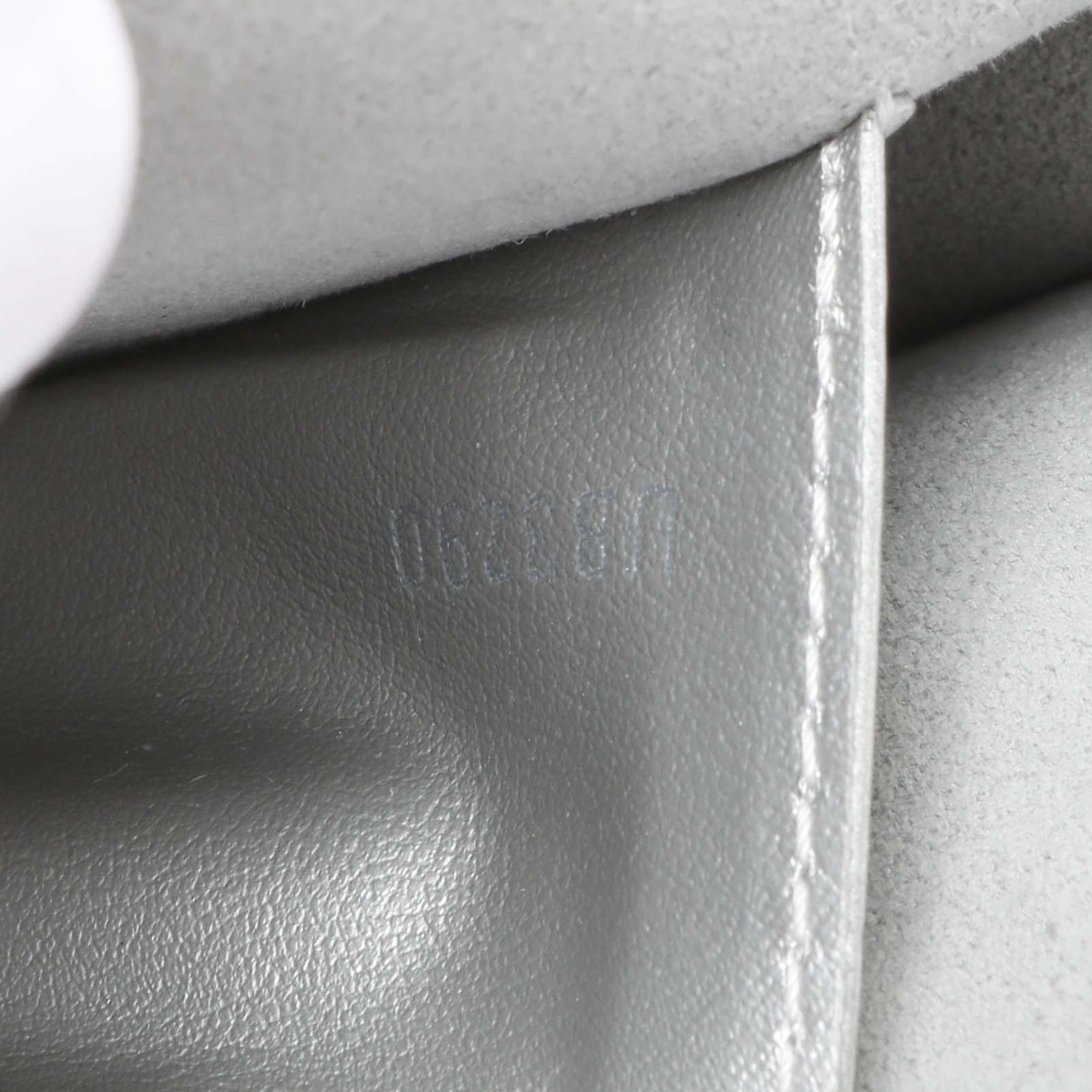 Exclusive Louis Vuitton Silver Soft Calfskin Mylockme Chain Pochette — Detail View