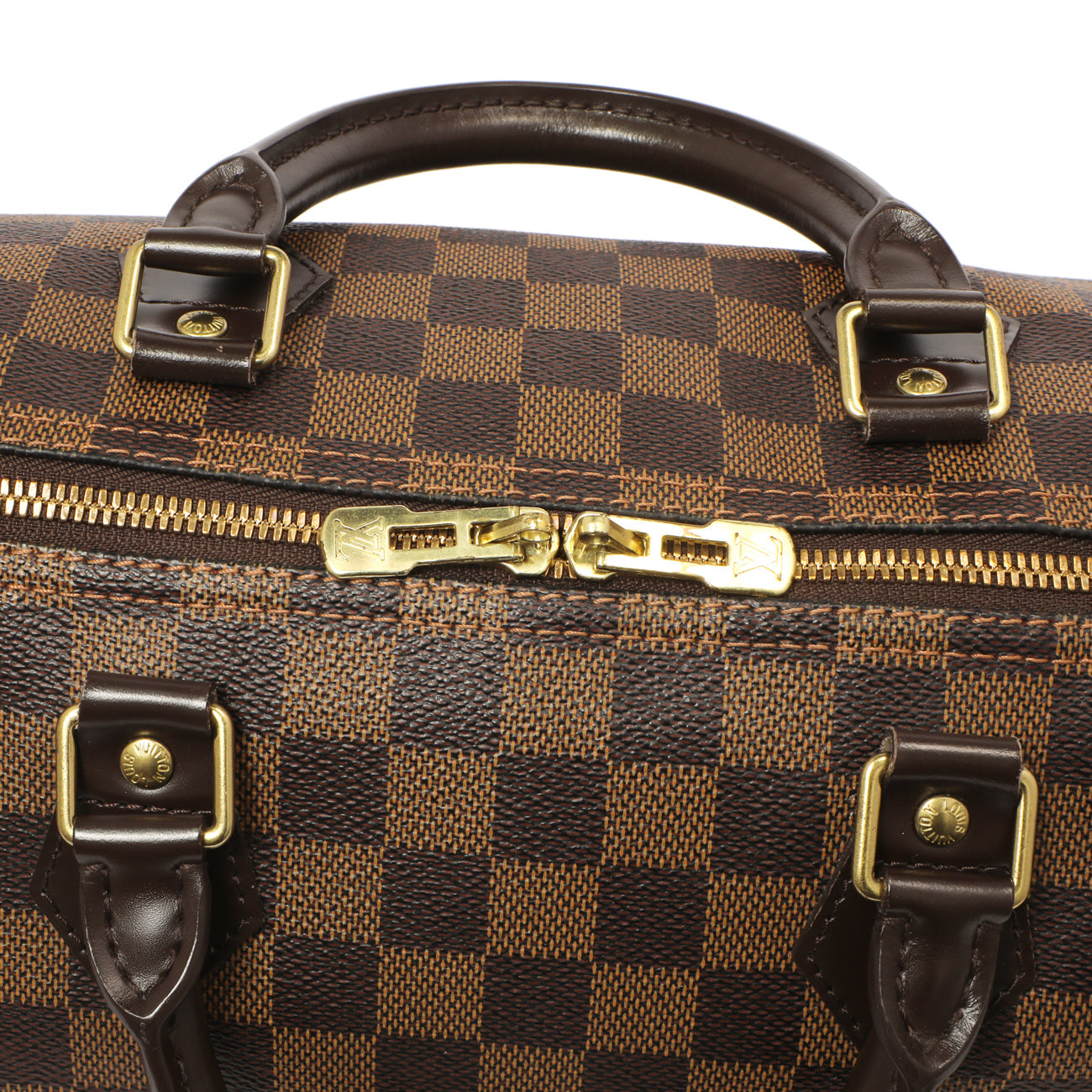 Exclusive Louis Vuitton Damier Ebene Speedy Bandouliere 35 — Alternate View 10