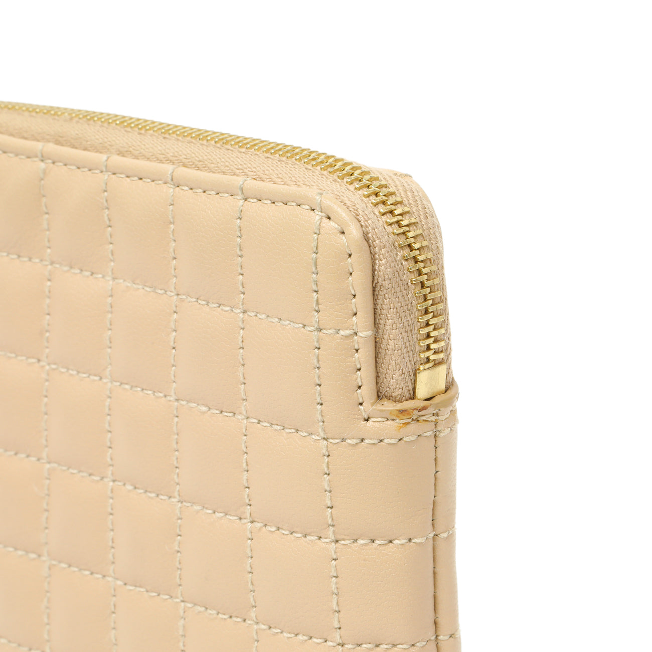 Exclusive Celine Nude Calfskin Quilted C Charm Coin Card Pouch — Alternate View 7