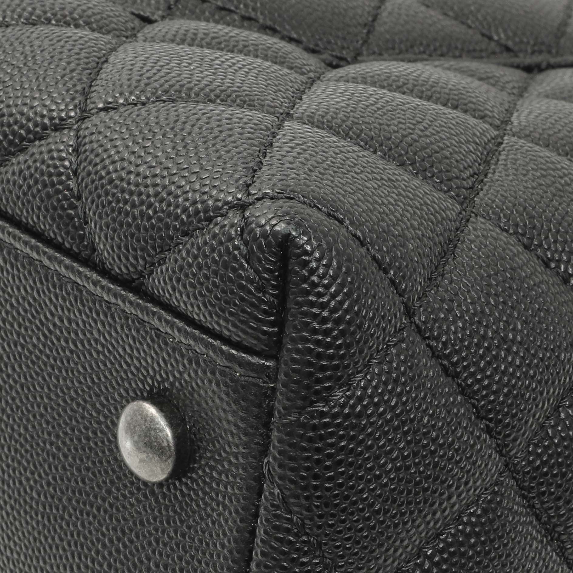 Exclusive Chanel Black Quilted Caviar Small Coco Handle — Alternate View 7