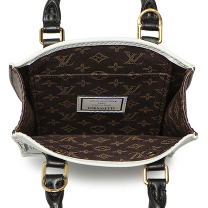 Exclusive Louis Vuitton X Fornasetti Calfskin Architettura Petit Sac Plat — Back View