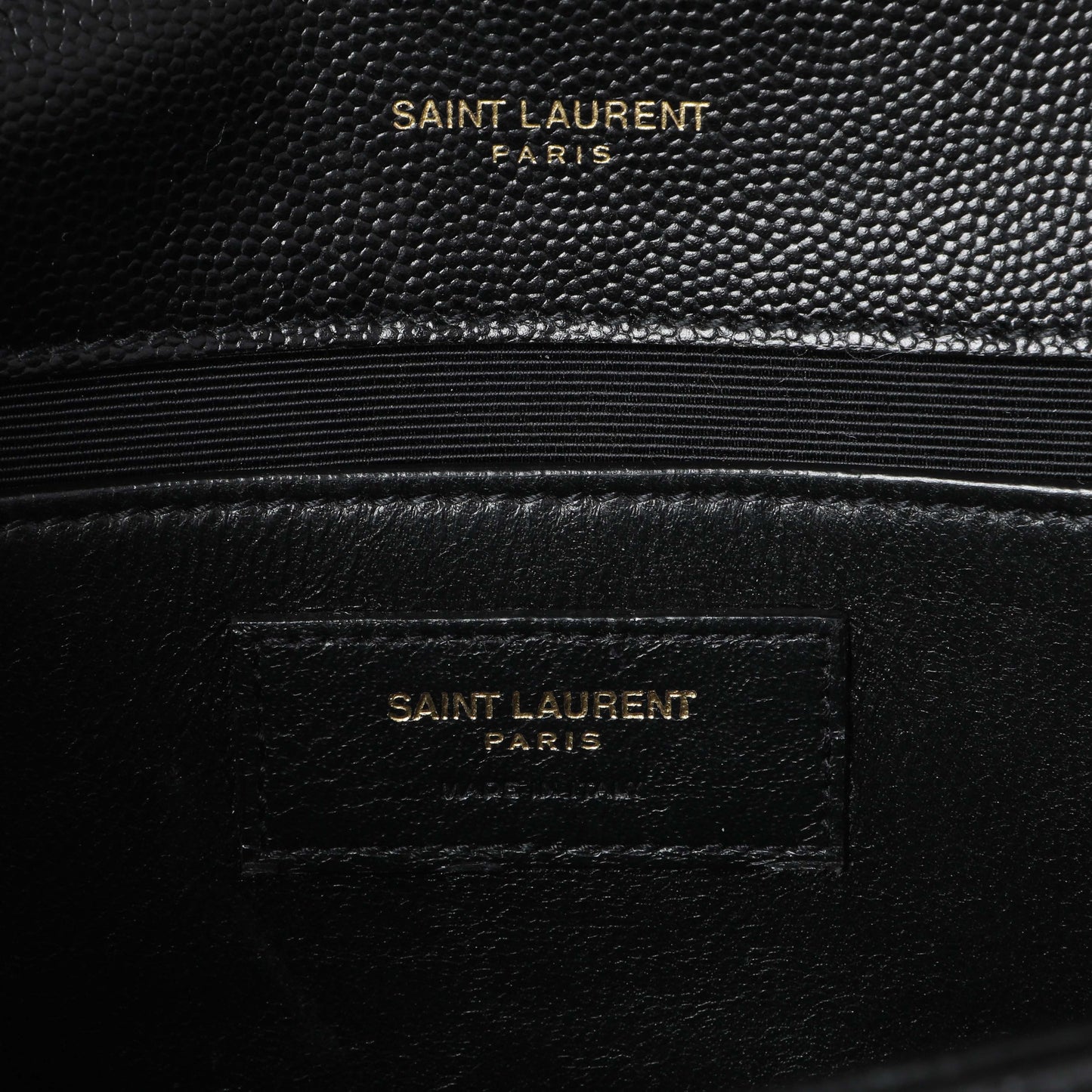 Exclusive Saint Laurent Black Grain De Poudre Medium Monogram Kate Satchel — Alternate View 9