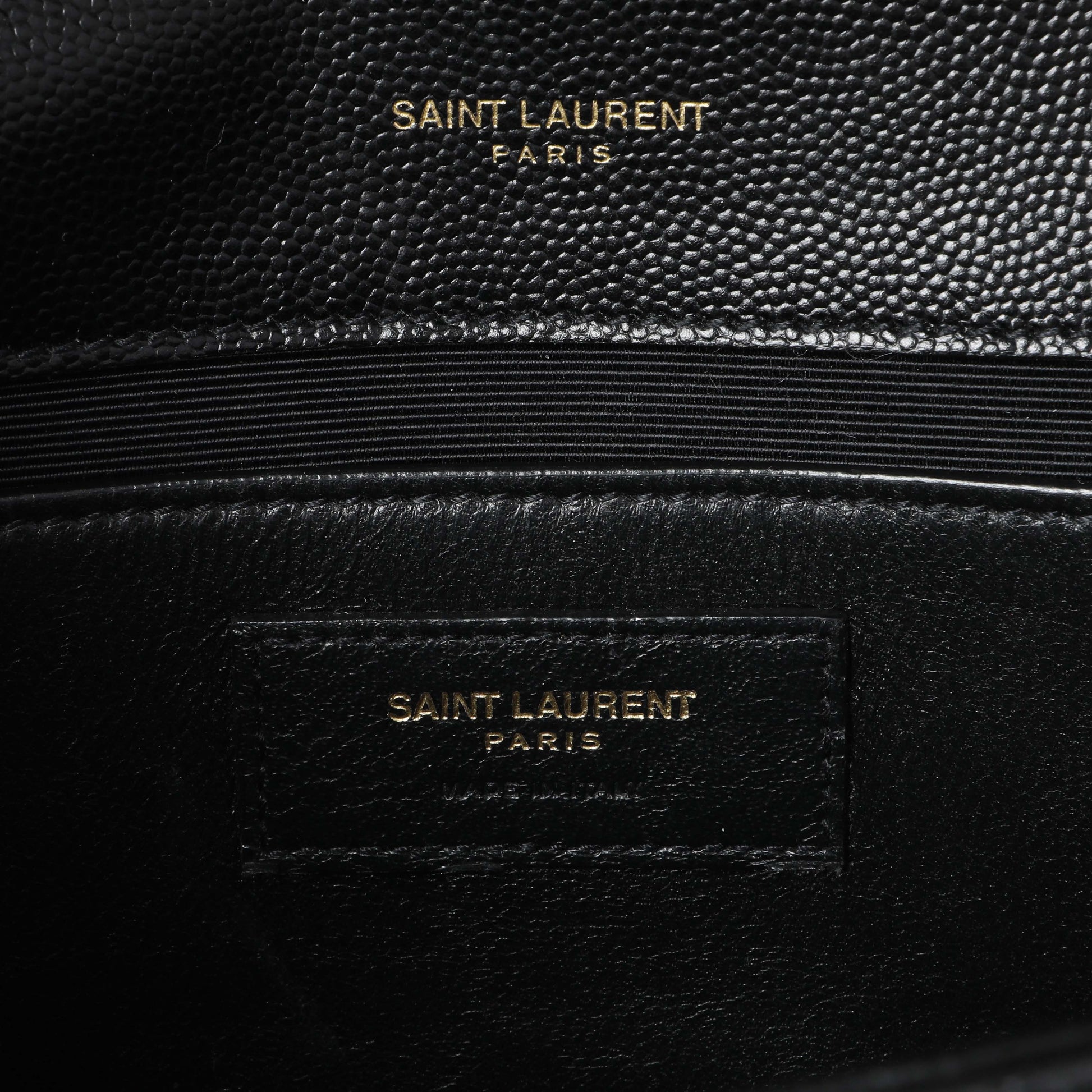 Exclusive Saint Laurent Black Grain De Poudre Medium Monogram Kate Satchel — Alternate View 9