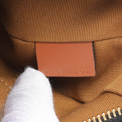 Exclusive Celine Triomphe Canvas Calfskin Ava Shoulder Bag — Lifestyle View