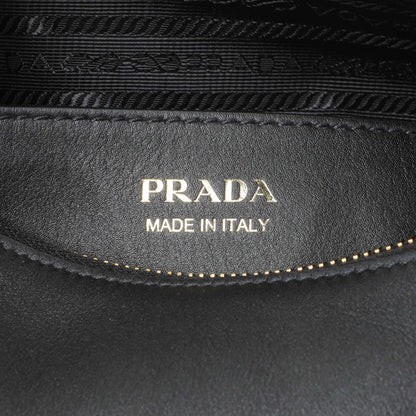 Exclusive Prada Black Calfskin Darling Shoulder Bag — Detail View