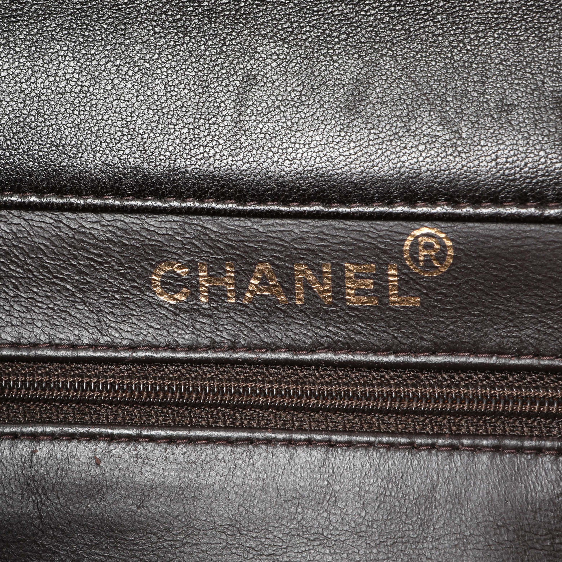 Exclusive Chanel Brown Quilted Lambskin Vintage Double Sided Flap — Alternate View 14