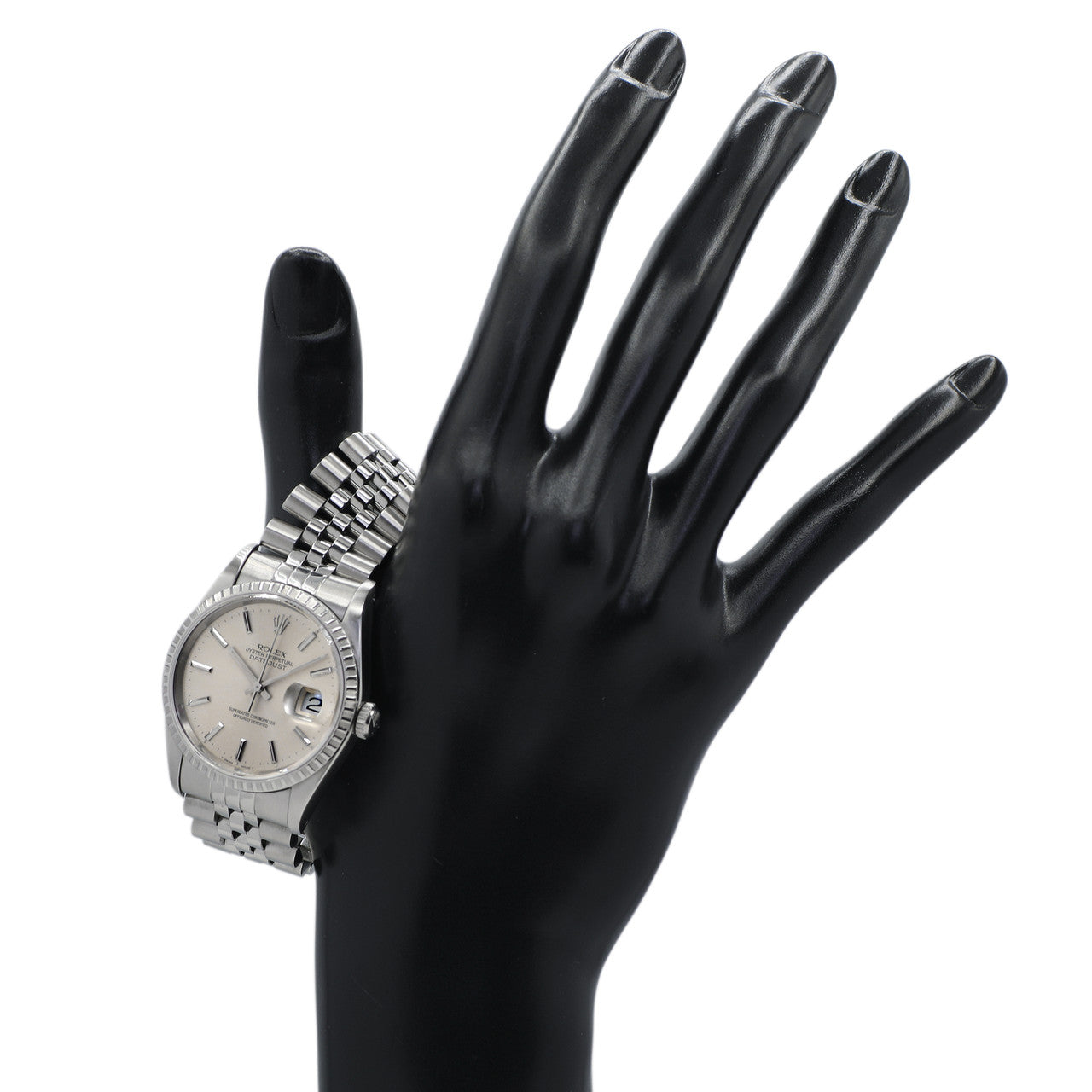 Exclusive Rolex Stainless Steel Datejust 36 16220 — Back View