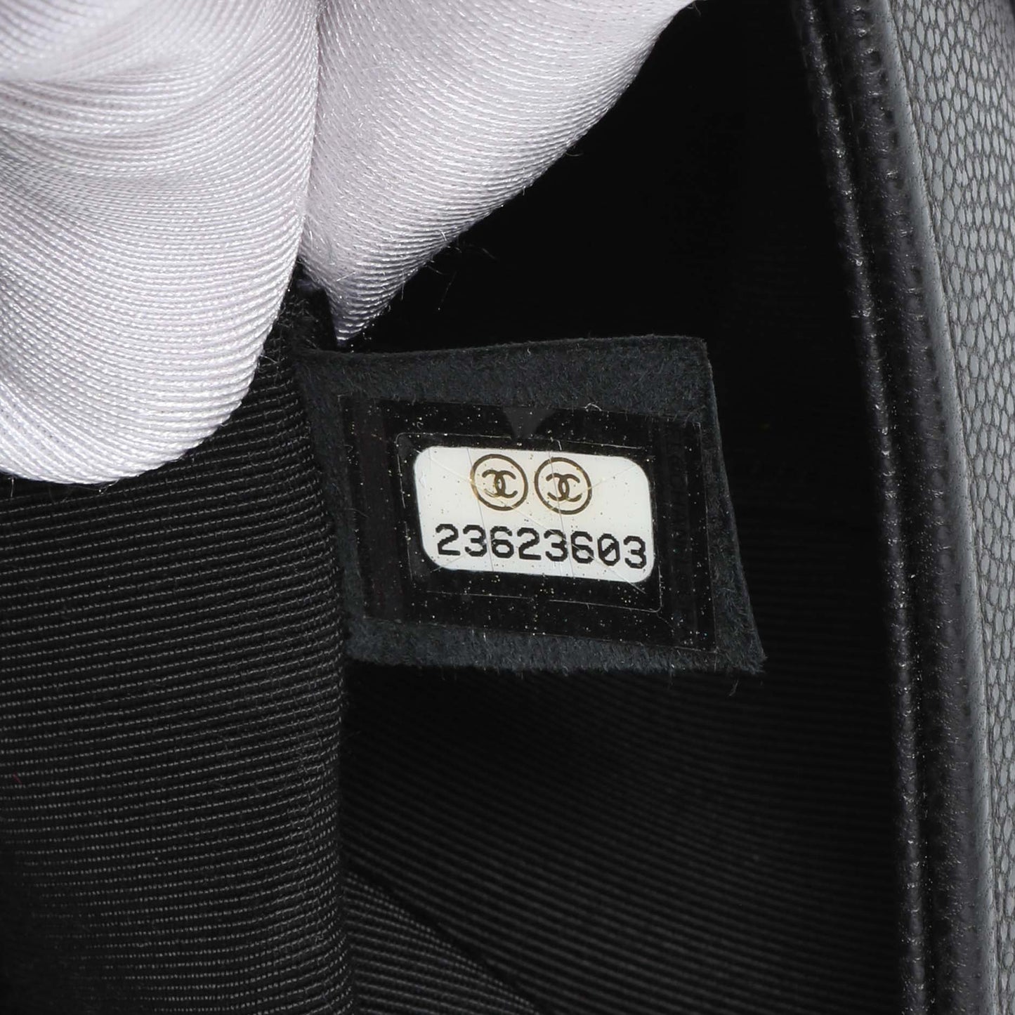 Exclusive Chanel Black Quilted Caviar New Medium Boy Flap — Alternate View 11