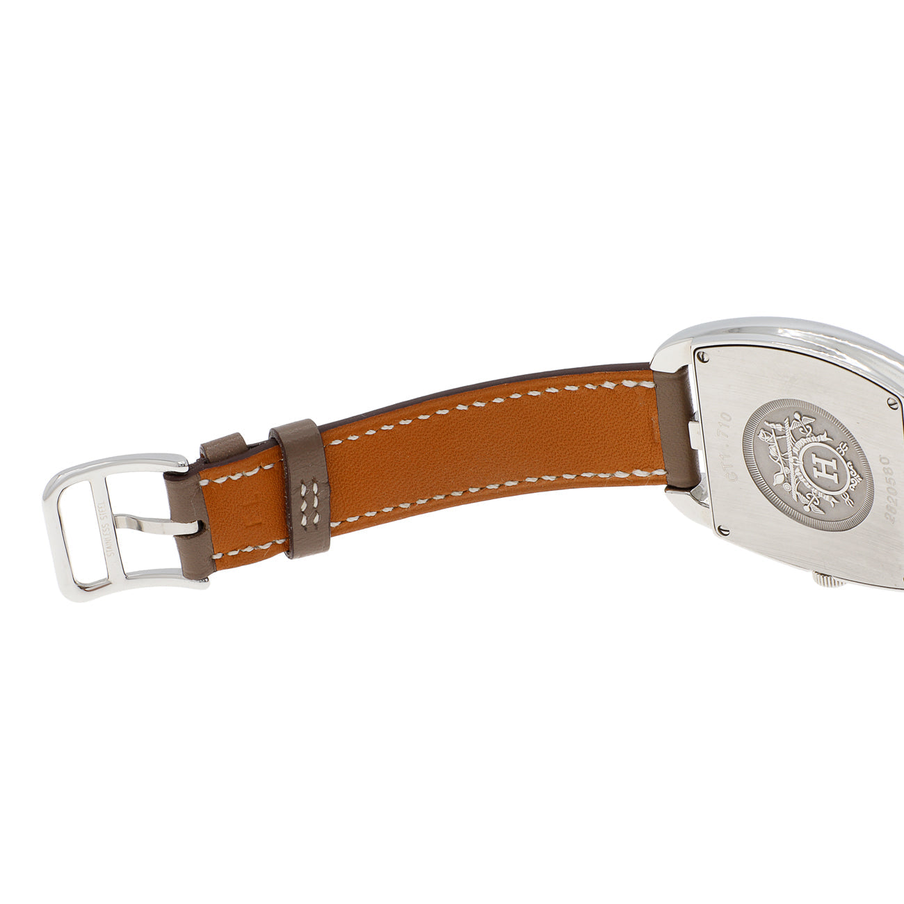 Exclusive Hermes Stainless Steel Cape Cod Tonneau GM CT1.710 — Top View