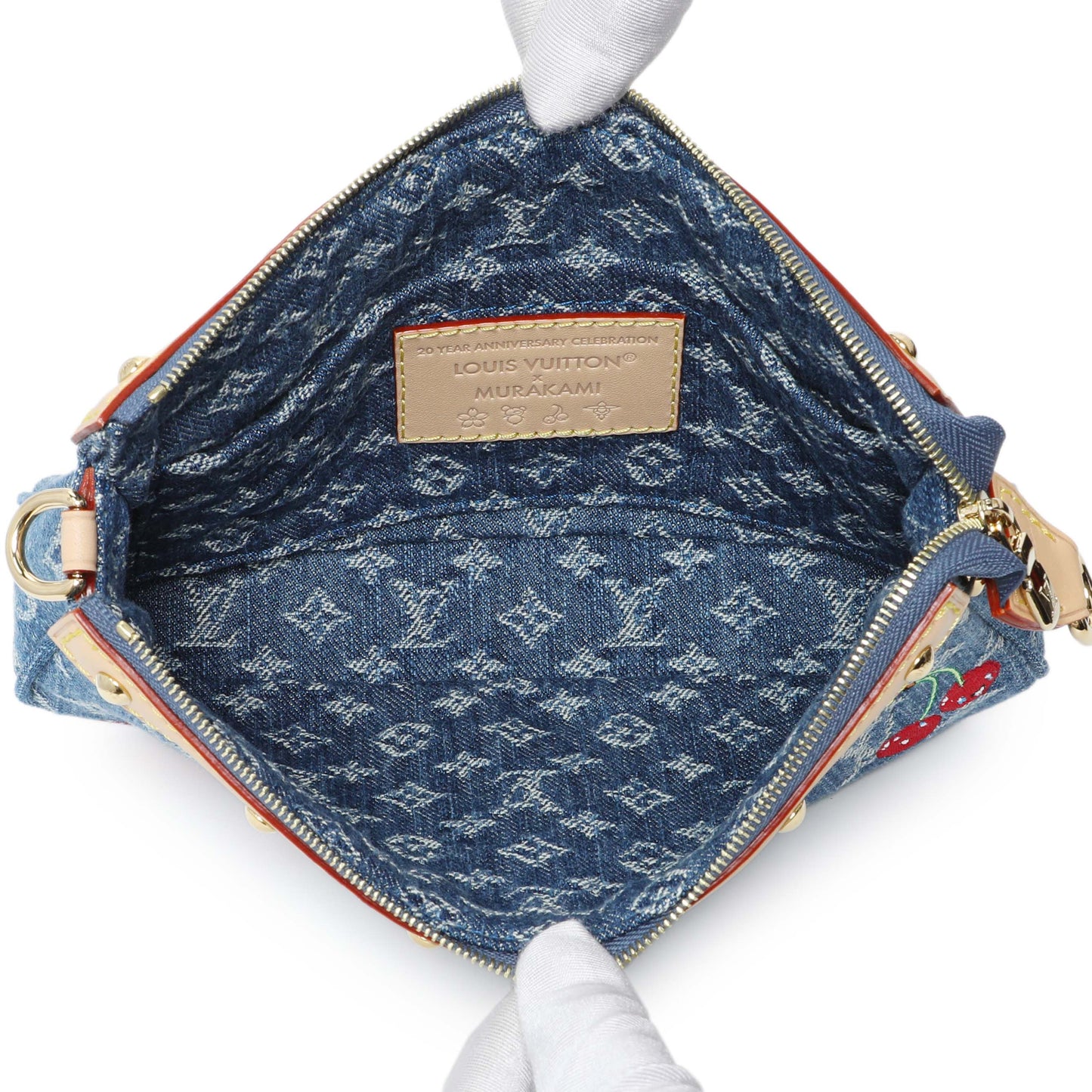 Exclusive Louis Vuitton X Takashi Murakami Cherry Pochette Accessories — Top View