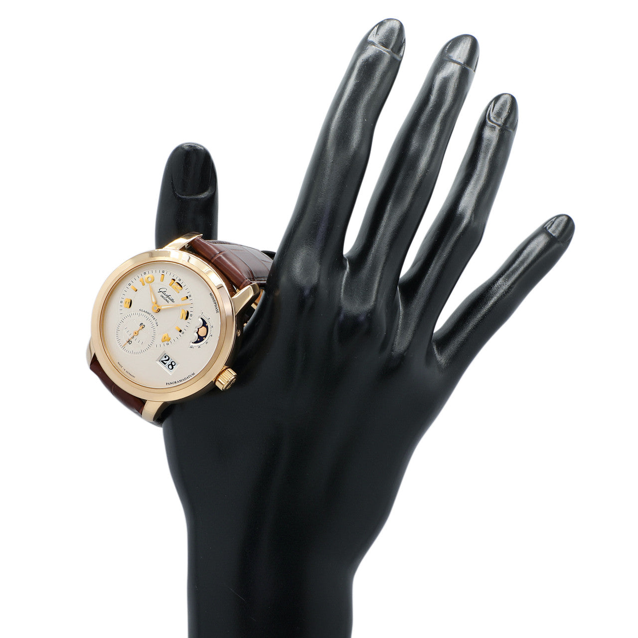 Exclusive Glashutte Original 18K Rose Gold PanoMaticLunar XL 90-02-31-11-05 — Lifestyle View