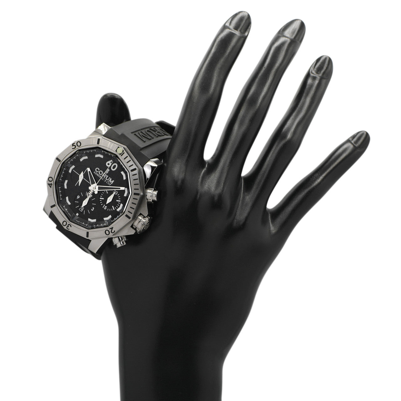 Exclusive Corum Stainless Steel Admiral's Cup Seafender Chronograph A753/02943 — Detail View