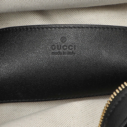 Exclusive Gucci Black Calfskin Diagonal Stitched Blondie Top Handle — Lifestyle View