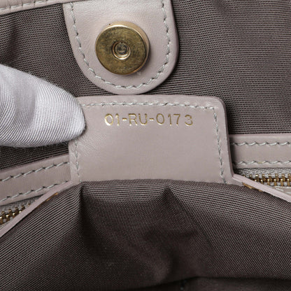 Exclusive Christian Dior Grey Coated Canvas Cannage Small Panarea Tote — Lifestyle View