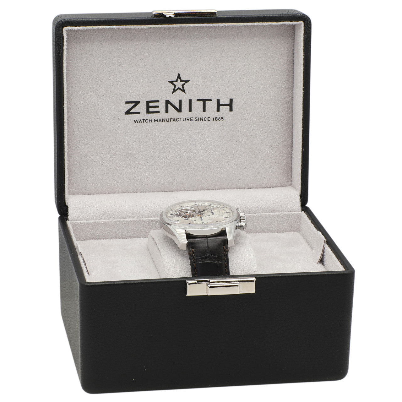 Exclusive Zenith Stainless Steel Chronomaster El Primero Open 03.2040.4061/01.C494 — Lifestyle View