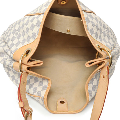 Exclusive Louis Vuitton Damier Azur Galliera GM — Top View