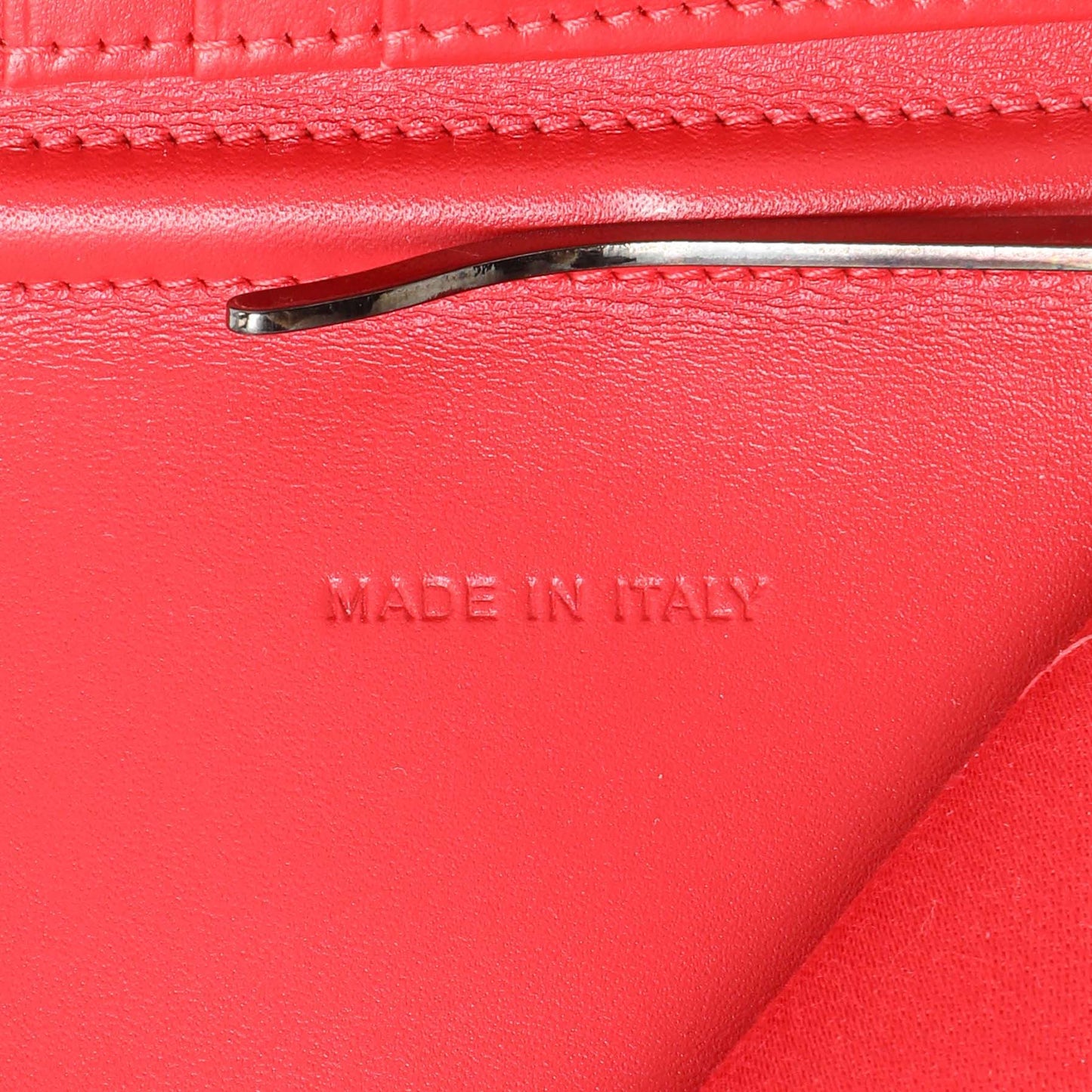 Exclusive Christian Louboutin Tan Calfskin Spiked Bill Clip Wallet — Lifestyle View